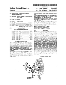 Dr. Neubardt's Spine Surgery Patent 2